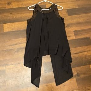 Erin Blair Sequin Draped Blouse